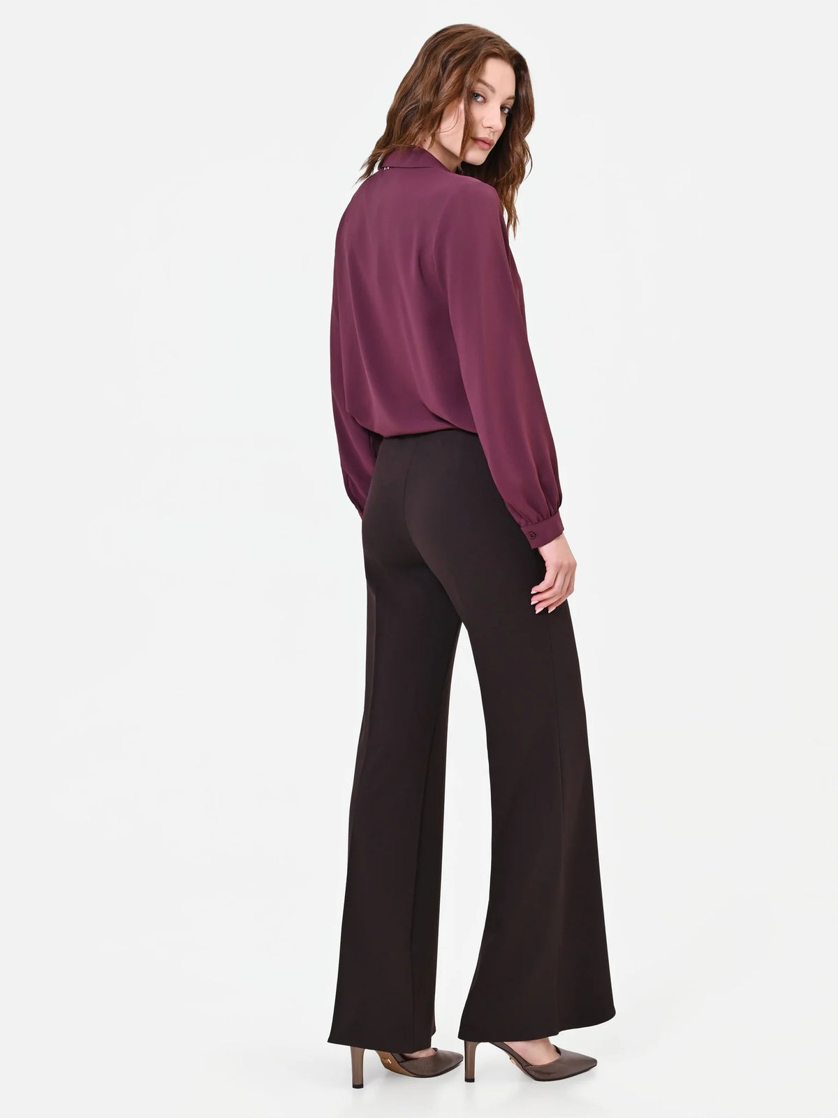 Pantalone Palazzo in Scuba Crepe