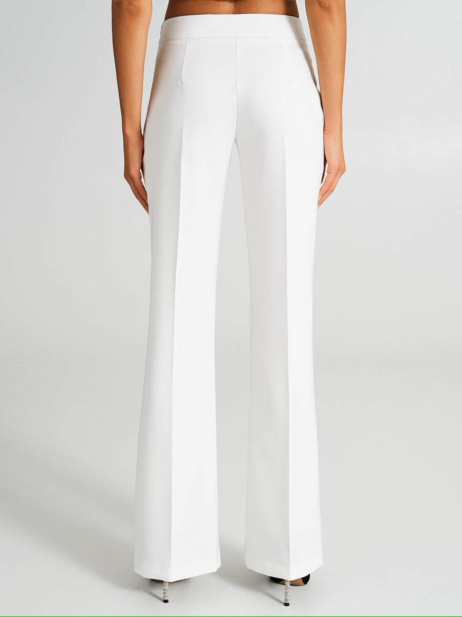 Pantalone Mid Flared in Tessuto Tecnico
