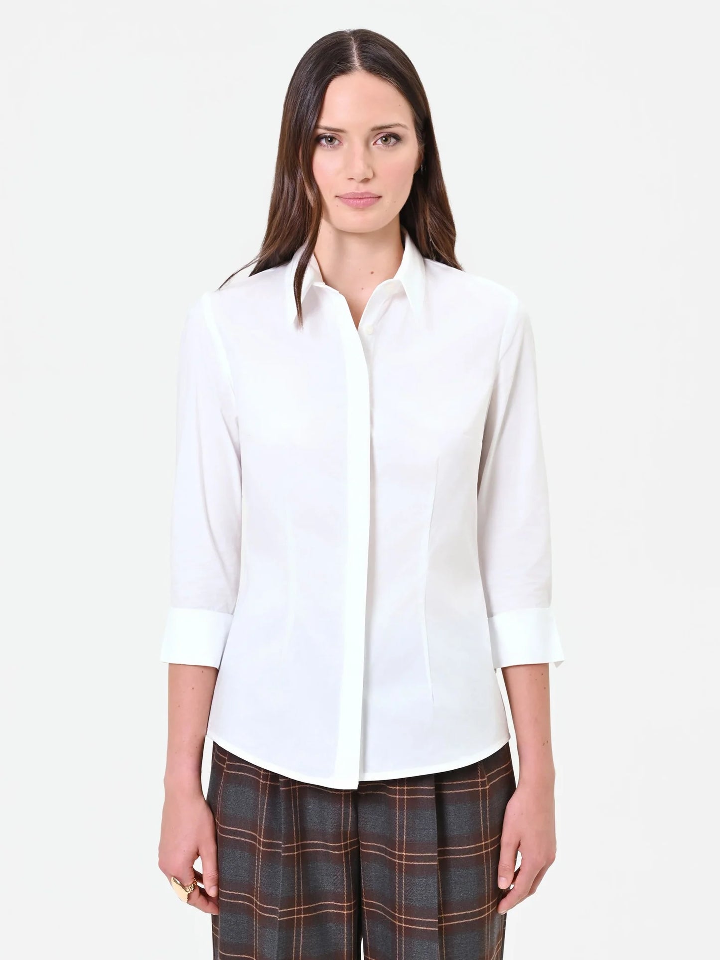 Camicia Con Polsino Risvoltato