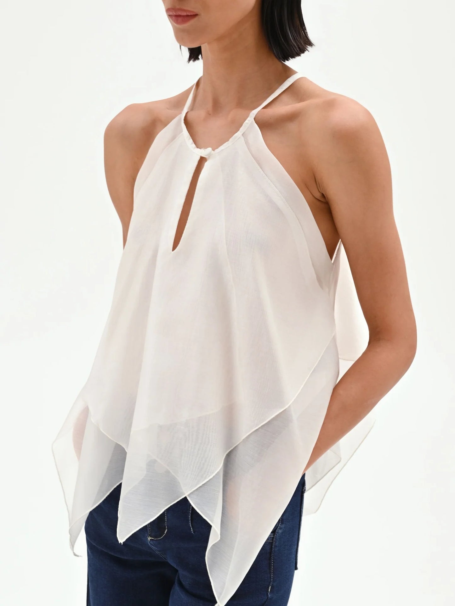 Top con Scollo All'Americana