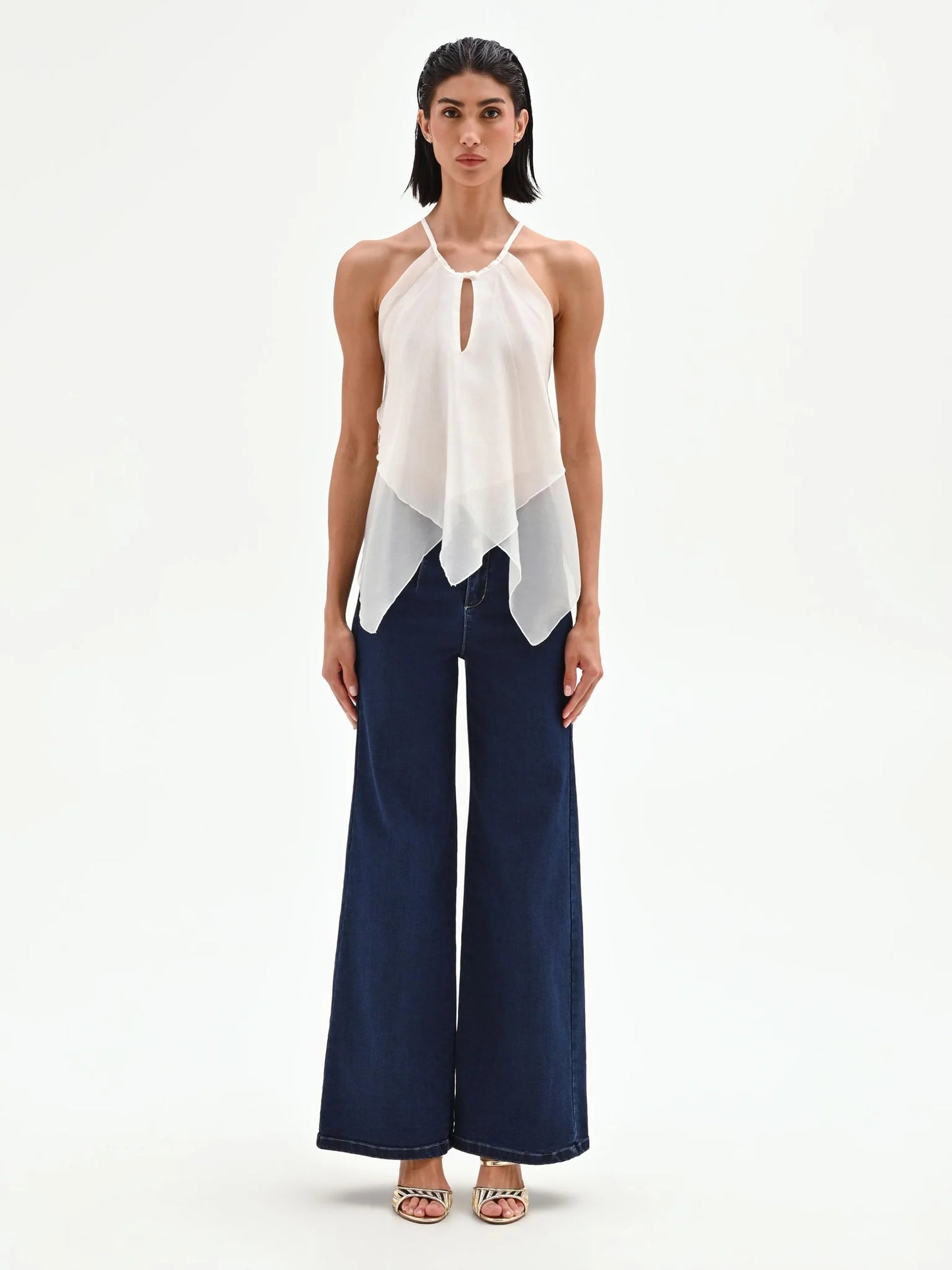 Top con Scollo All'Americana