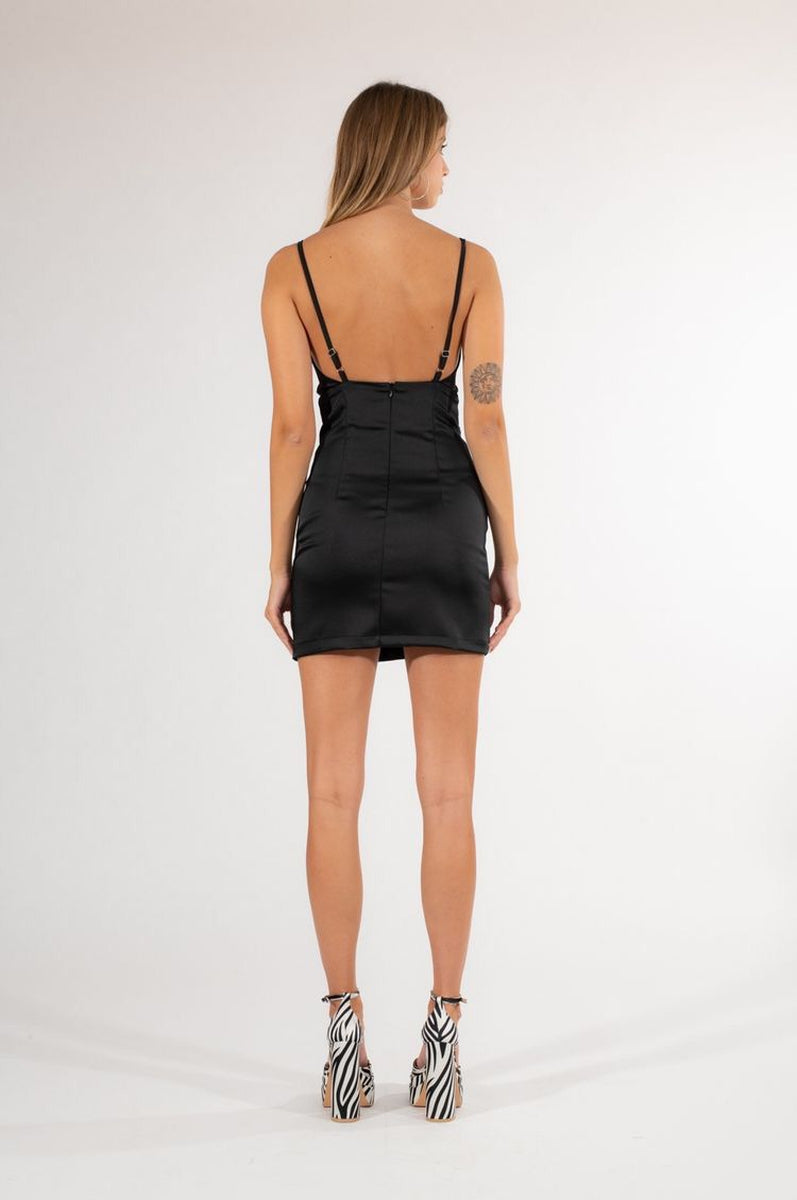 Abito Satin Strass
