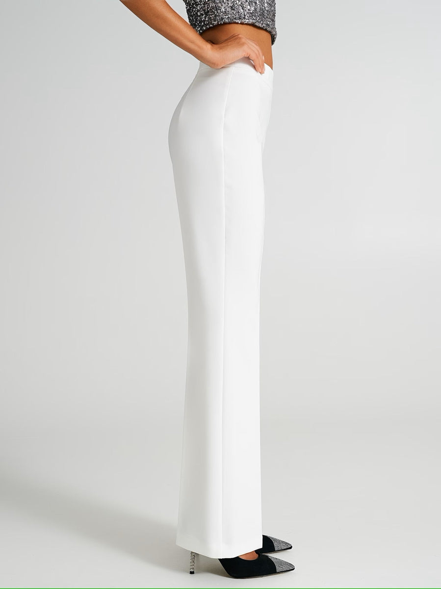 Pantalone Mid Flared in Tessuto Tecnico