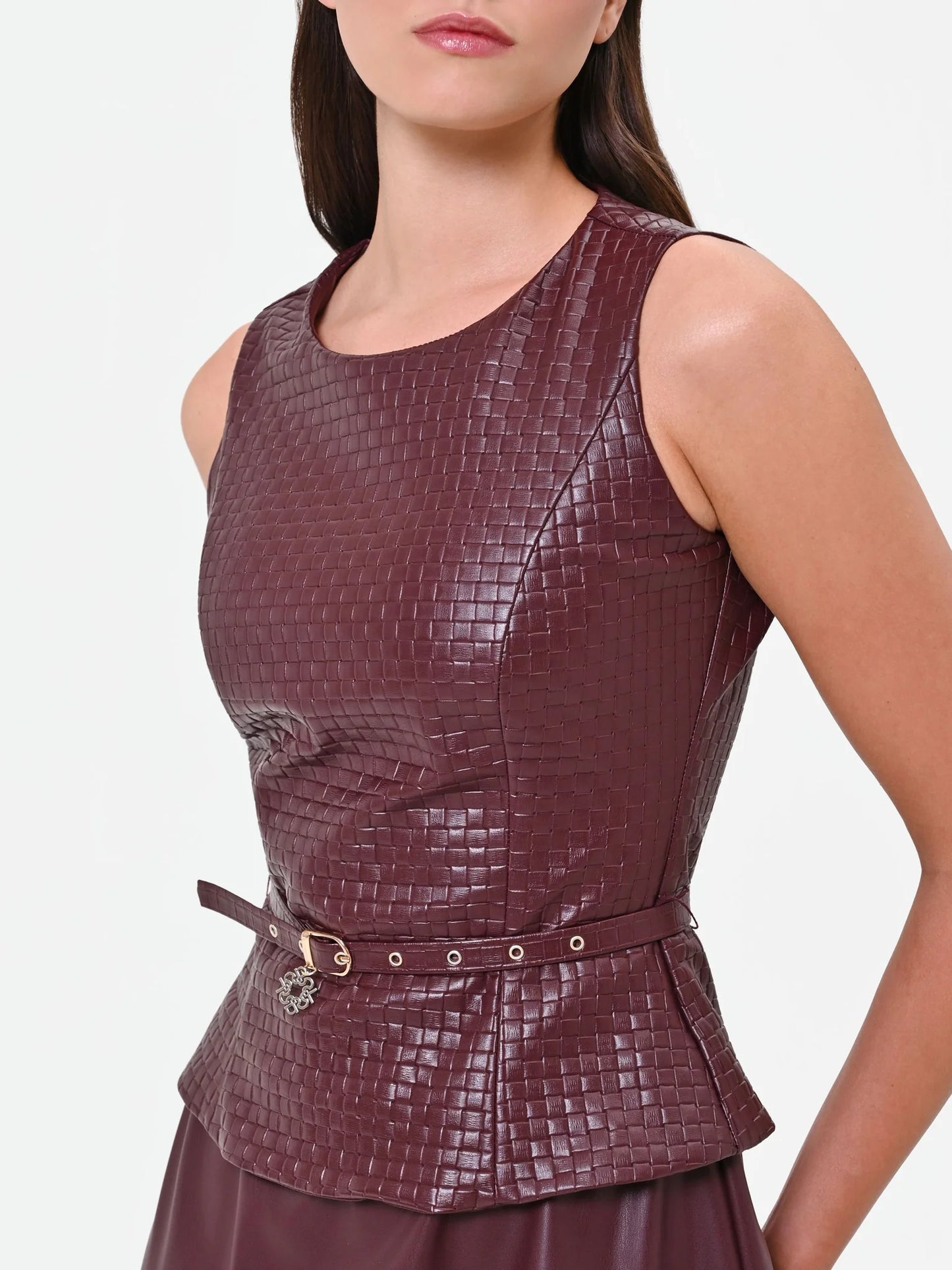 Abito Midi in Similpelle