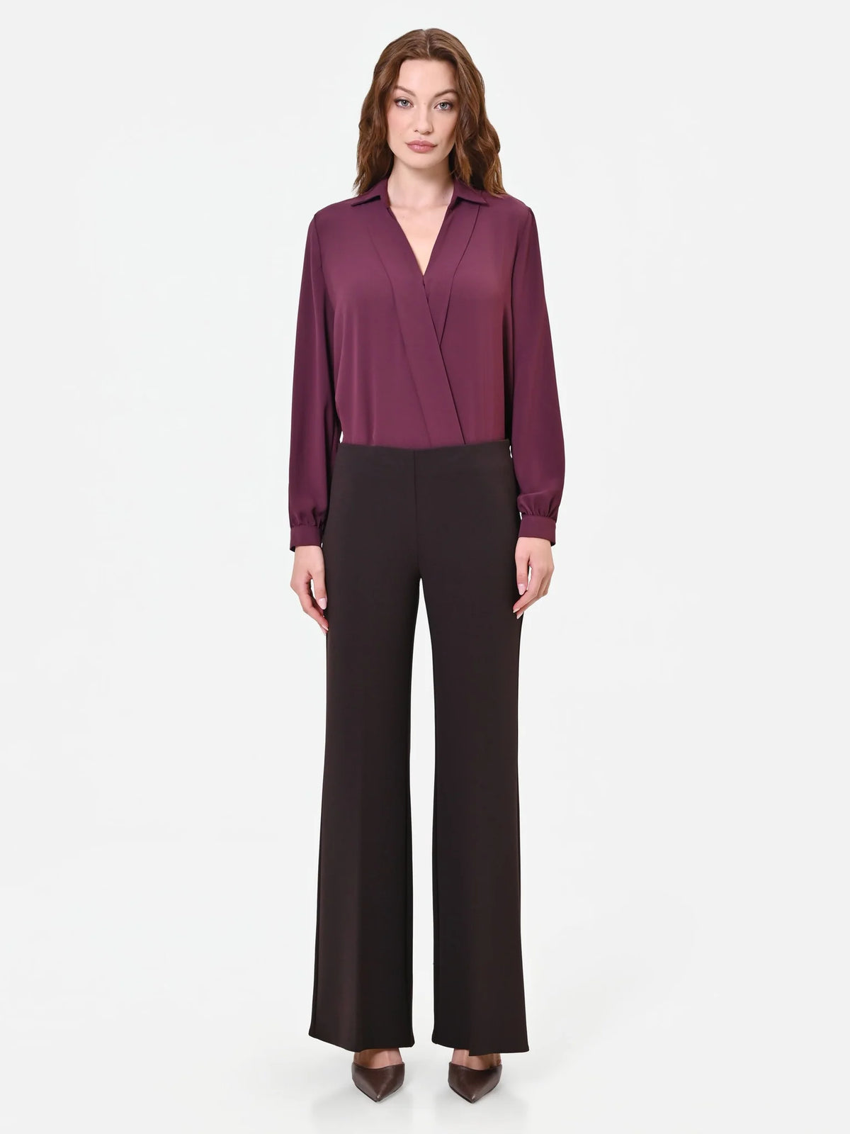 Pantalone Palazzo in Scuba Crepe