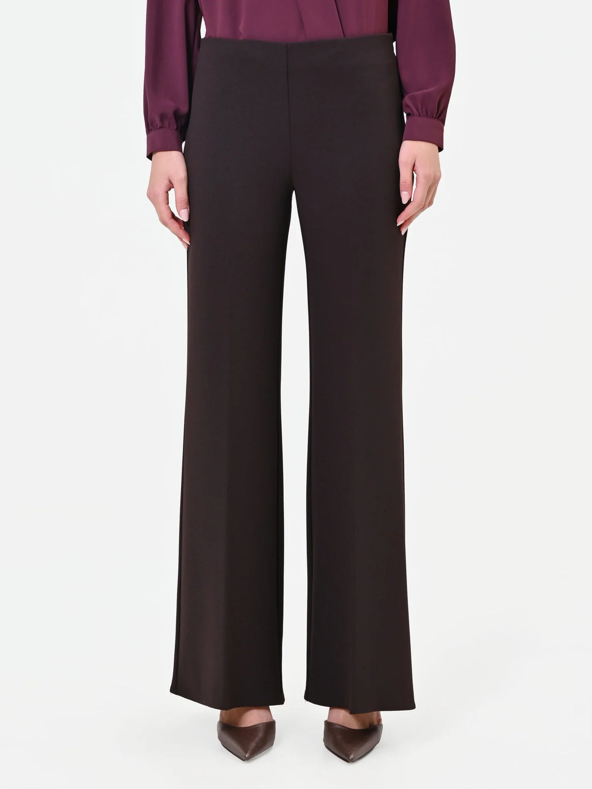 Pantalone Palazzo in Scuba Crepe