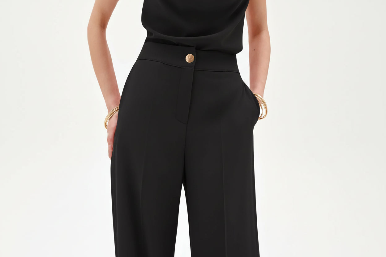 Pantalone a Gamba Larga in Cadi