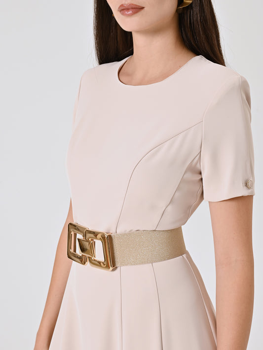 Cintura Dorata Lurex con Maxi Fibbia