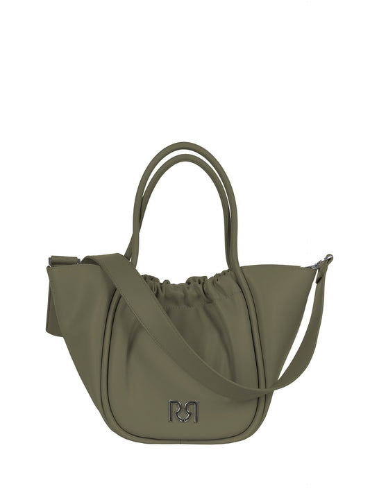 Maxi Borsa a Mano in Similpelle con Pochette Interna Removibile e Tracolla Removibile