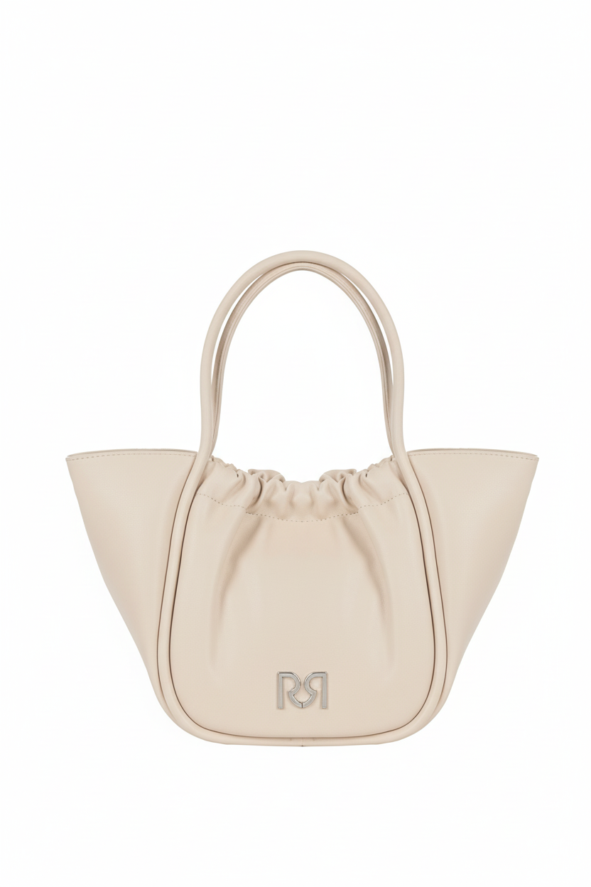 Maxi Borsa a Mano in Similpelle con Pochette Interna Removibile e Tracolla Removibile