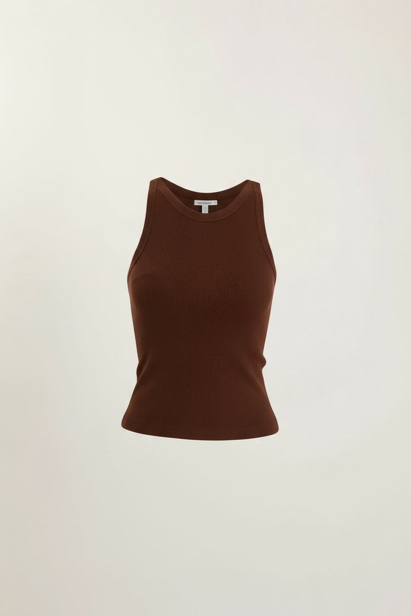 Top in tessuto a Costine