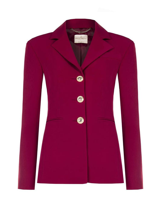 Giacca Blazer Taglio Lungo in Tessuto Tecnico