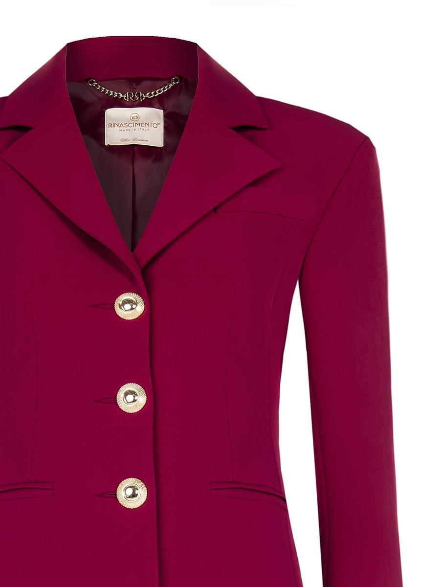 Giacca Blazer Taglio Lungo in Tessuto Tecnico