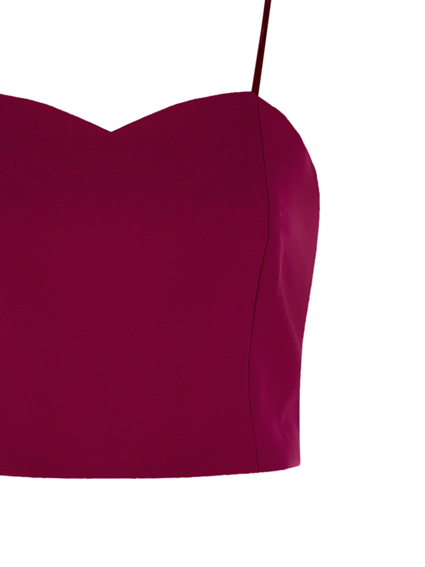 Top Bustier con Zip Laterale