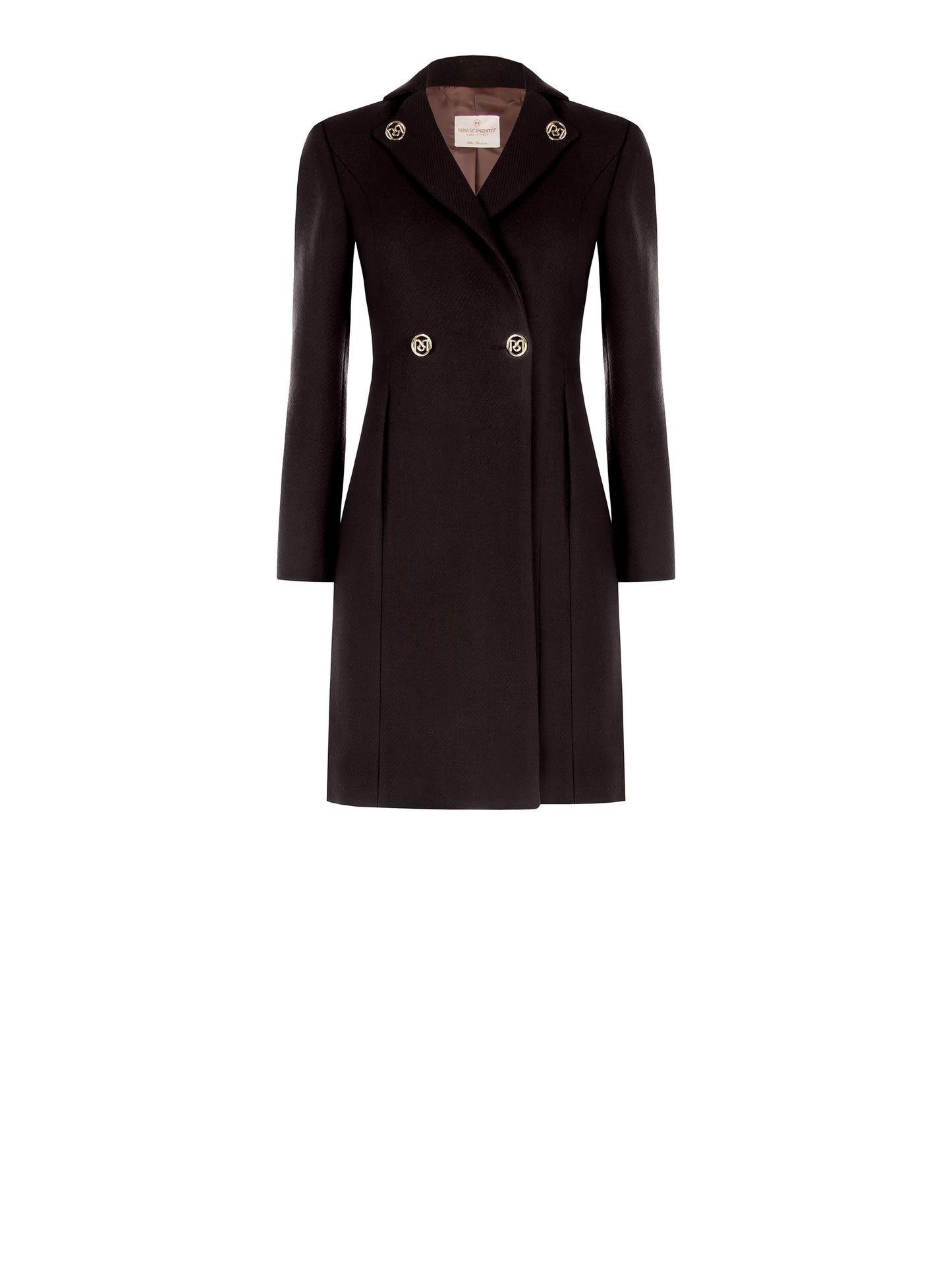 Cappotto con Bottoni sul Collo