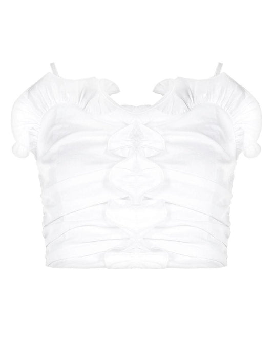 Top Cotone Rouche