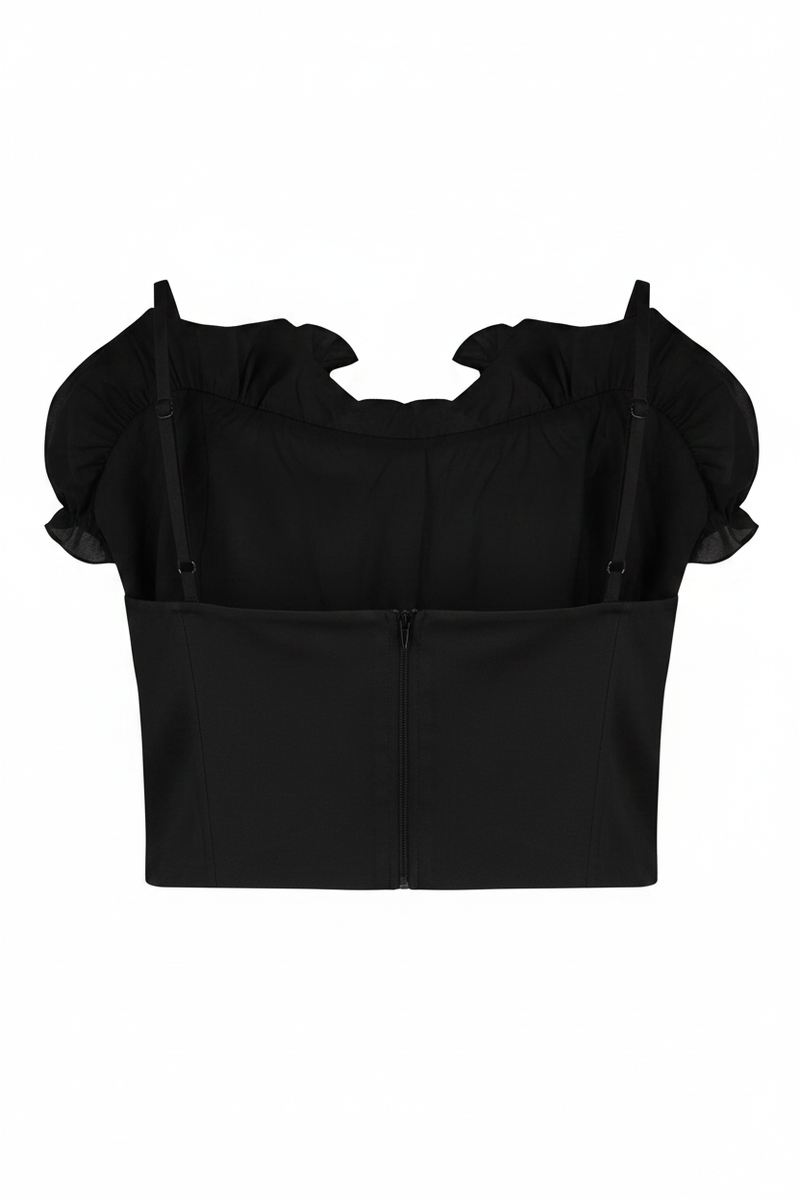 Top Cotone Rouche