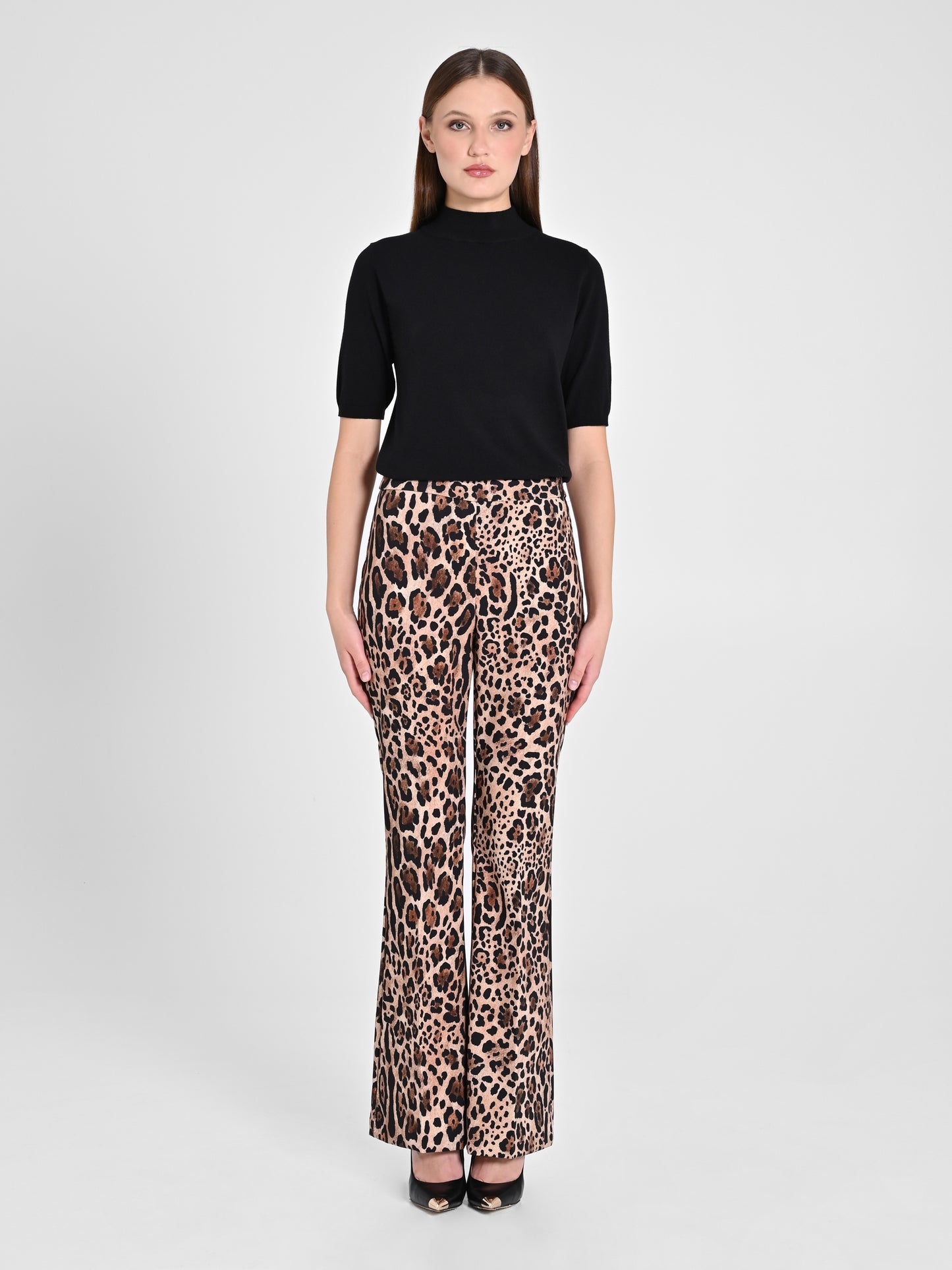 Pantalone Flared Animalier