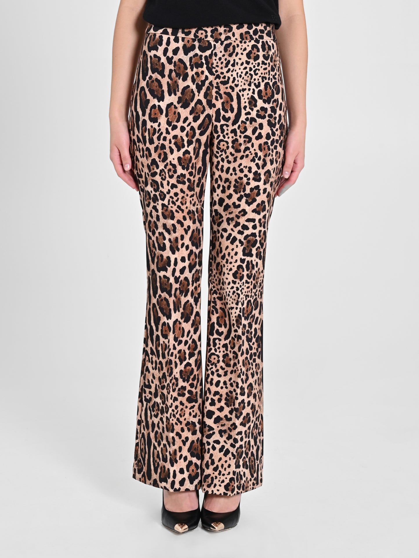 Pantalone Flared Animalier