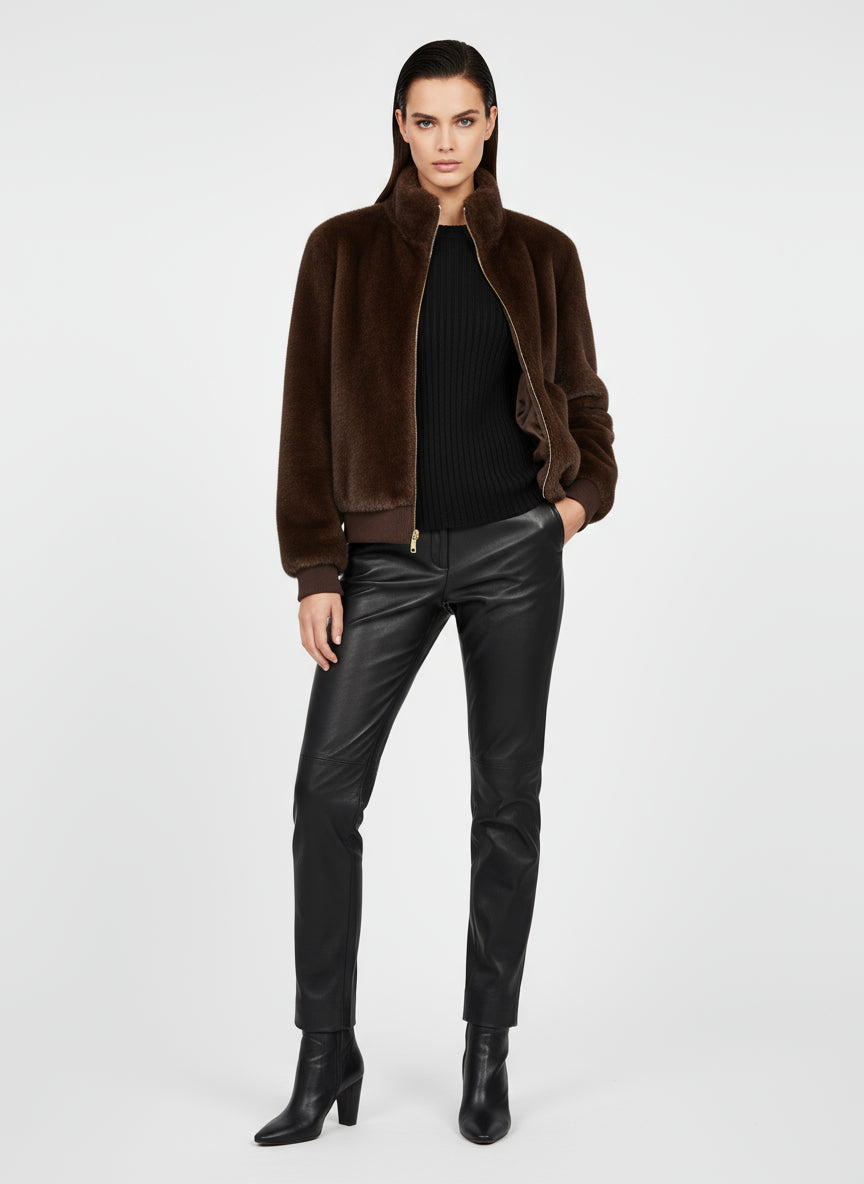 Giacca effetto Pelliccia