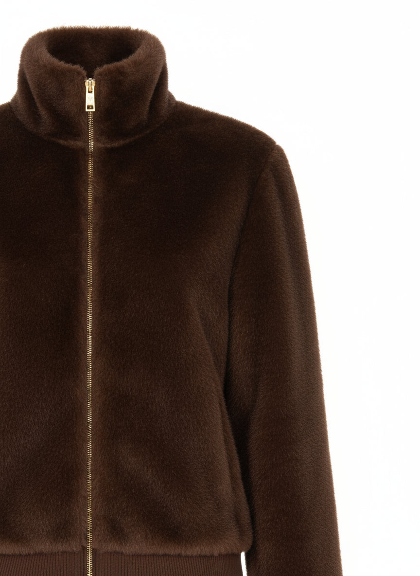 Giacca effetto Pelliccia