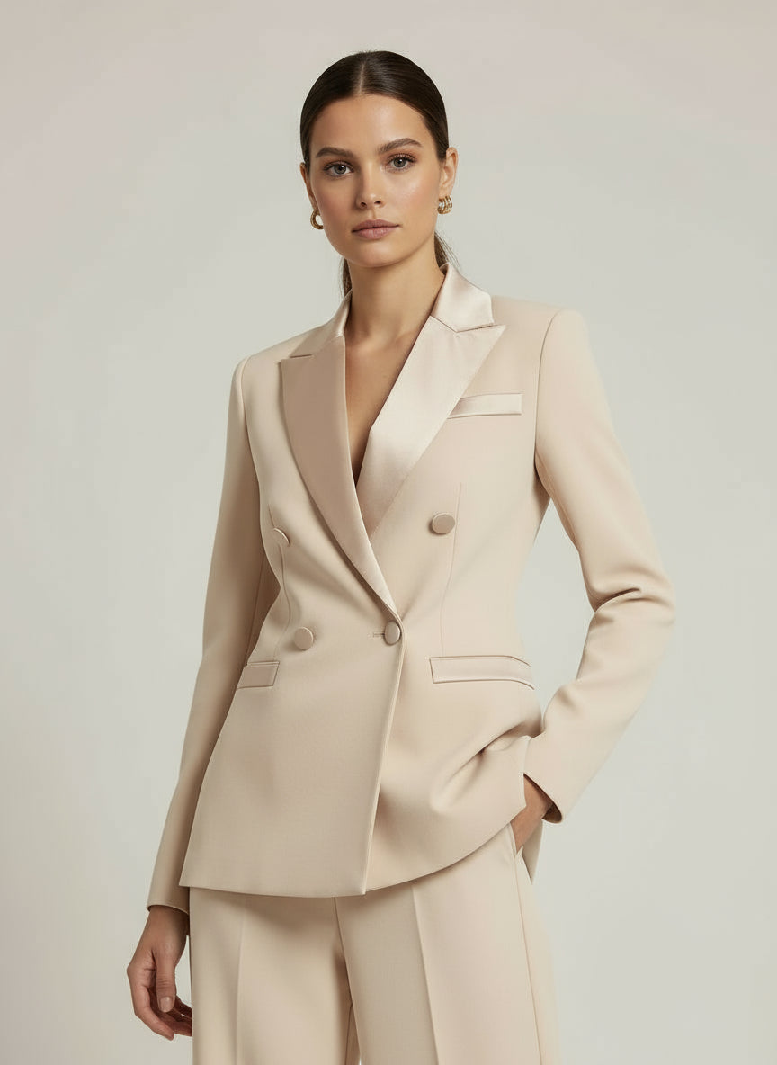 Giacca con Inserti in Raso