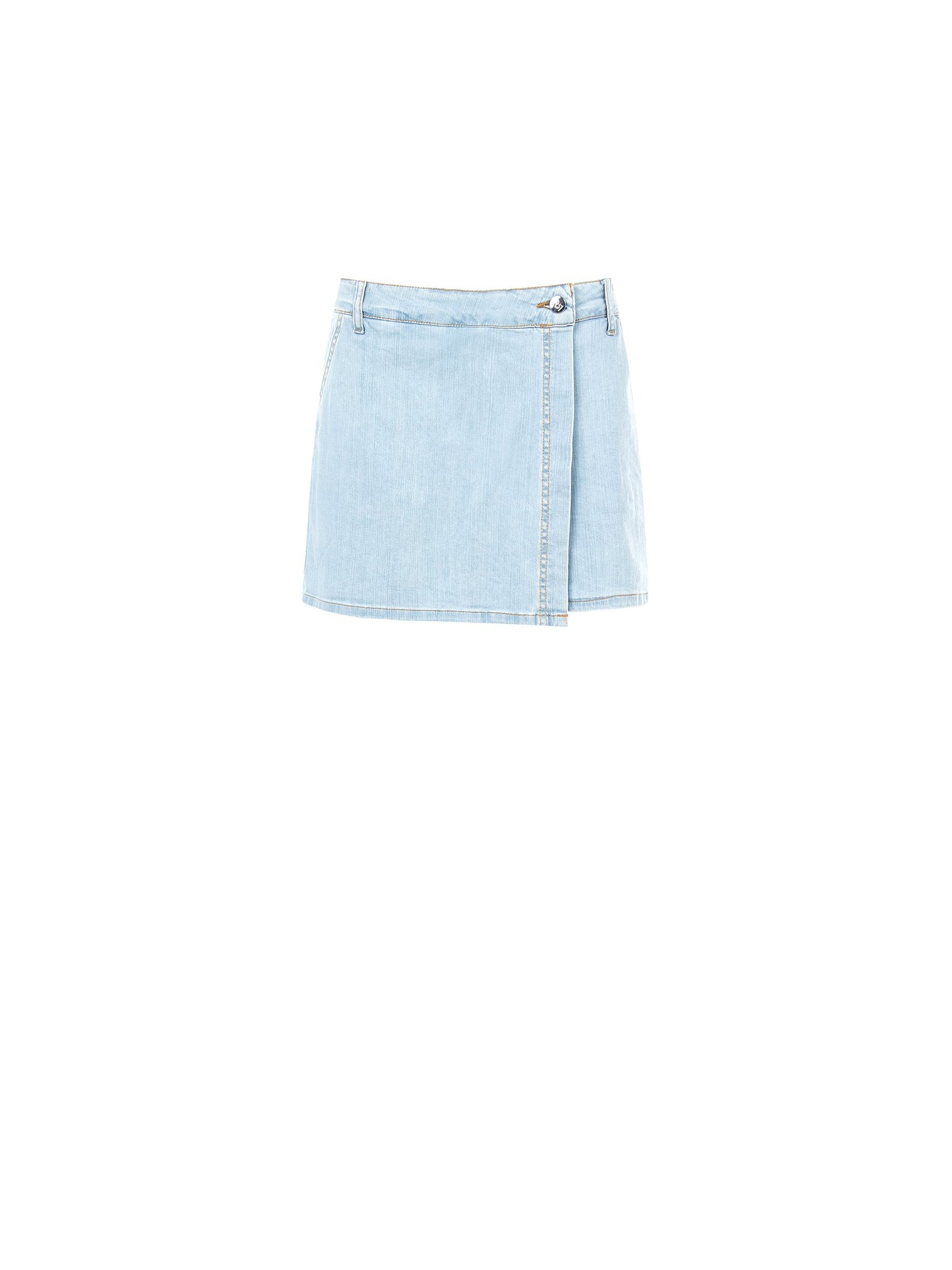 Minigonna Pantalone in Denim a Portafoglio