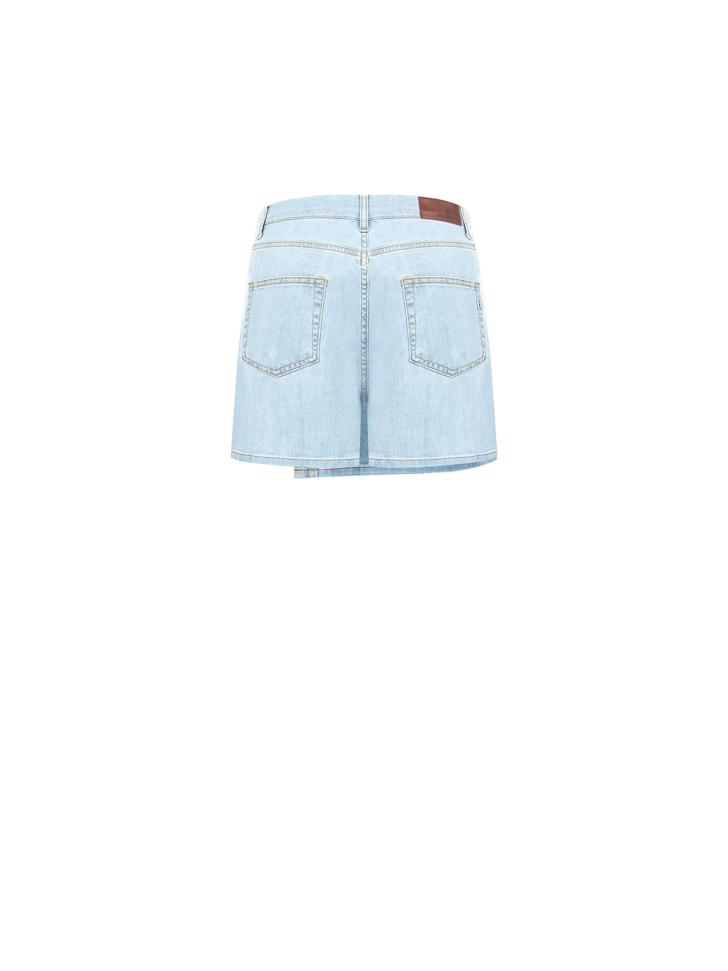 Minigonna Pantalone in Denim a Portafoglio