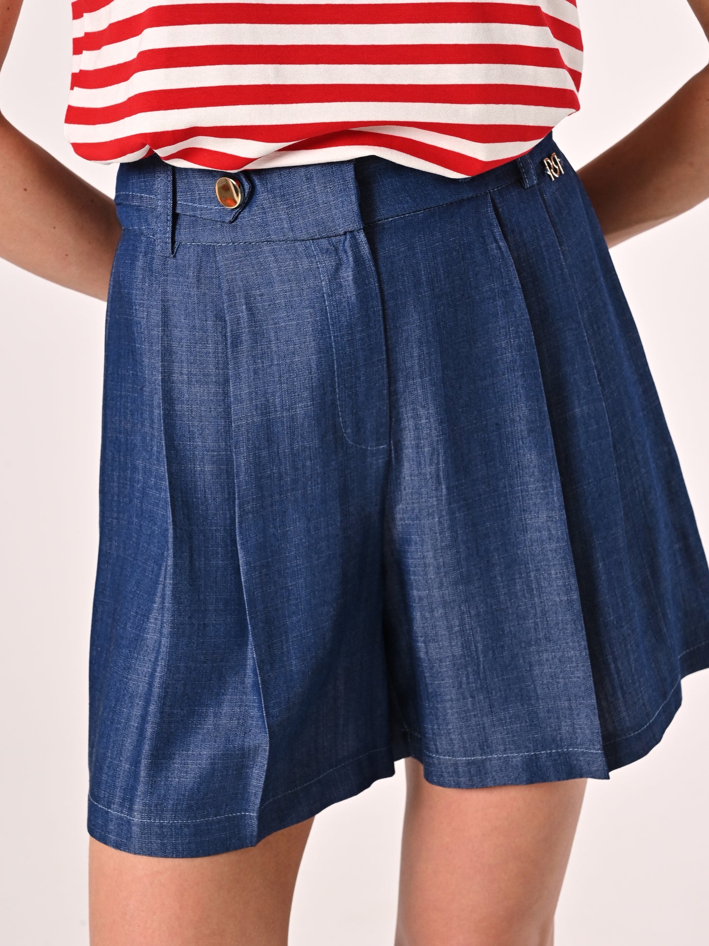 Bermuda Mariniére effetto Denim