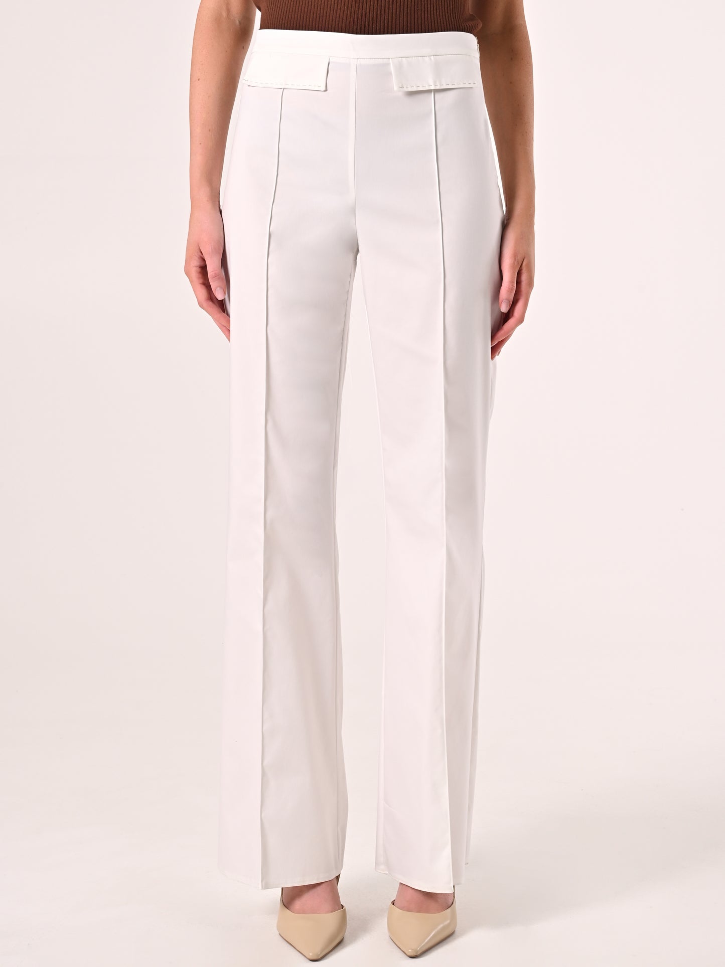 Pantaloni in Cotone con Patte