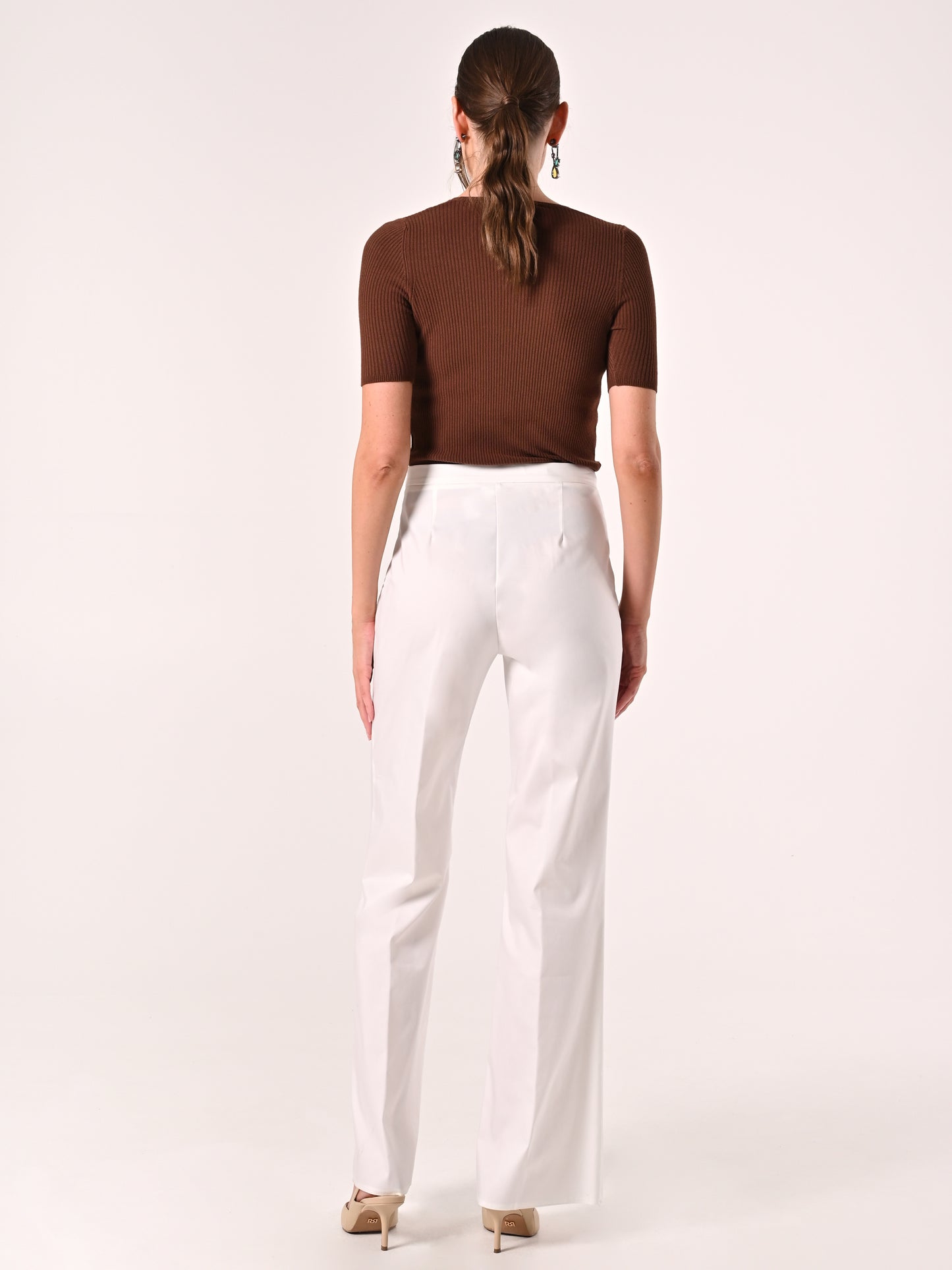 Pantaloni in Cotone con Patte