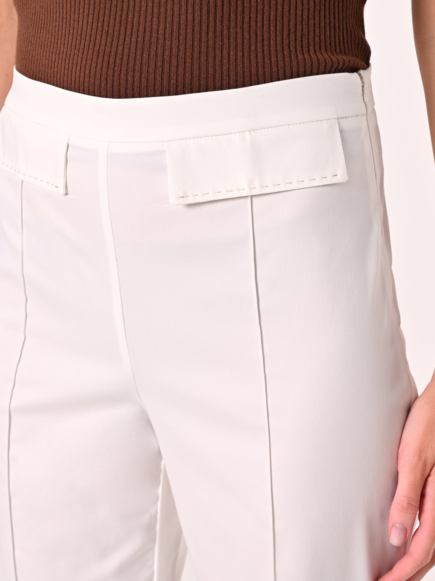 Pantaloni in Cotone con Patte