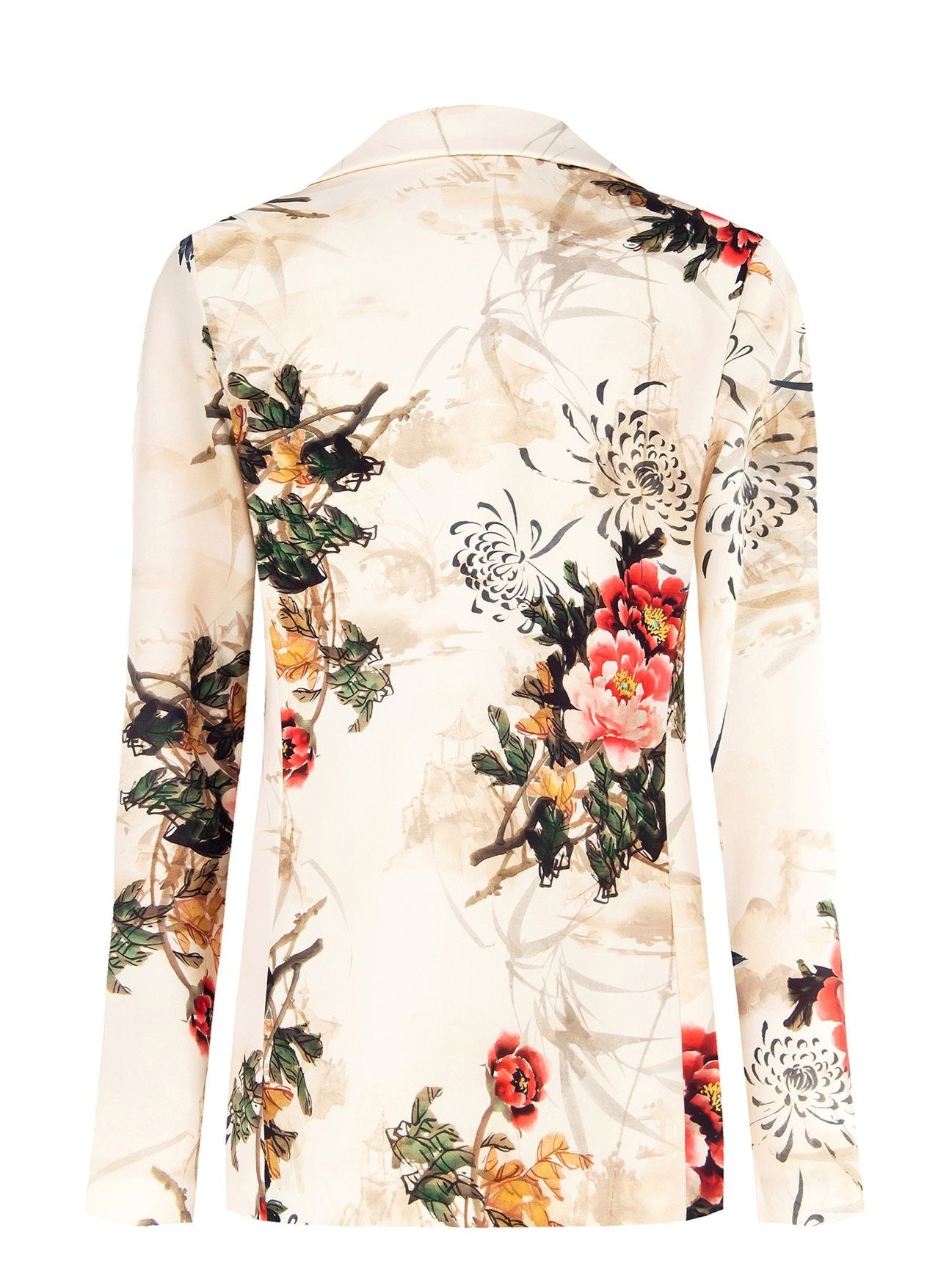 Giacca Blazer in Raso Fantasia