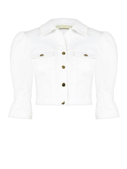 Giubbino Jeans Spalline