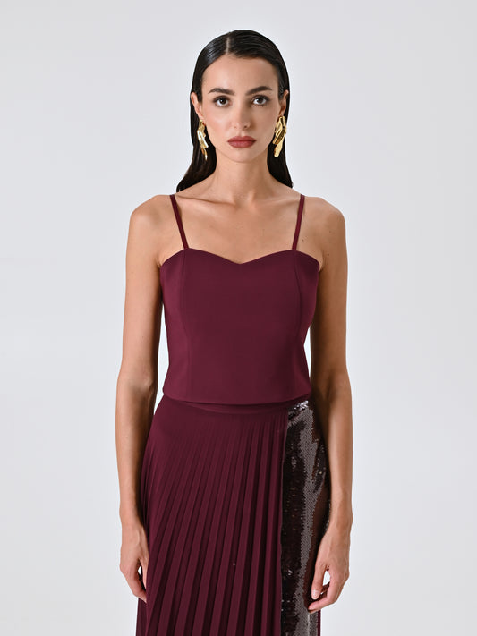 Top Bustier in Tessuto Tecnico