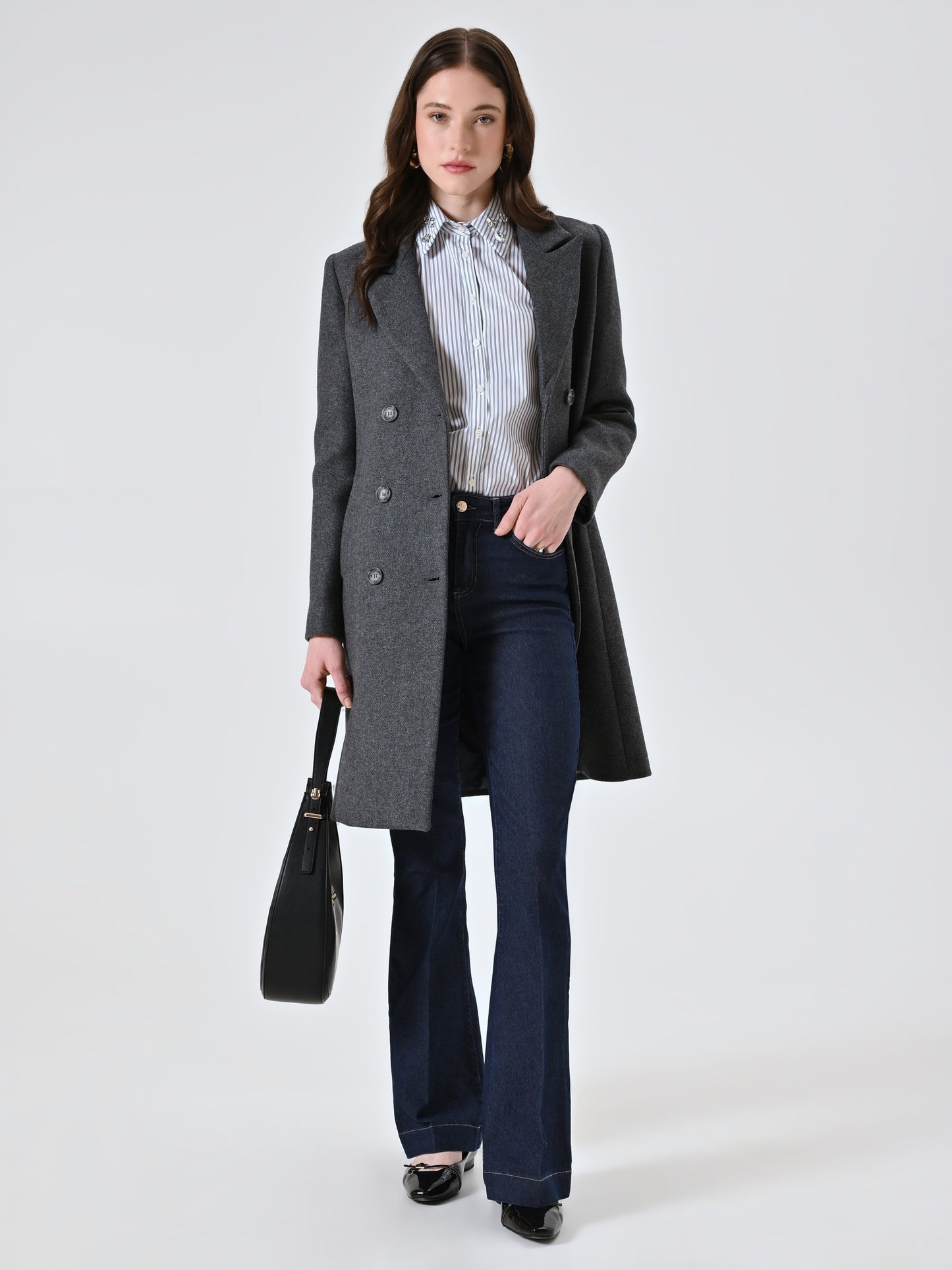 Jeans Flared Lavaggio Uniforme