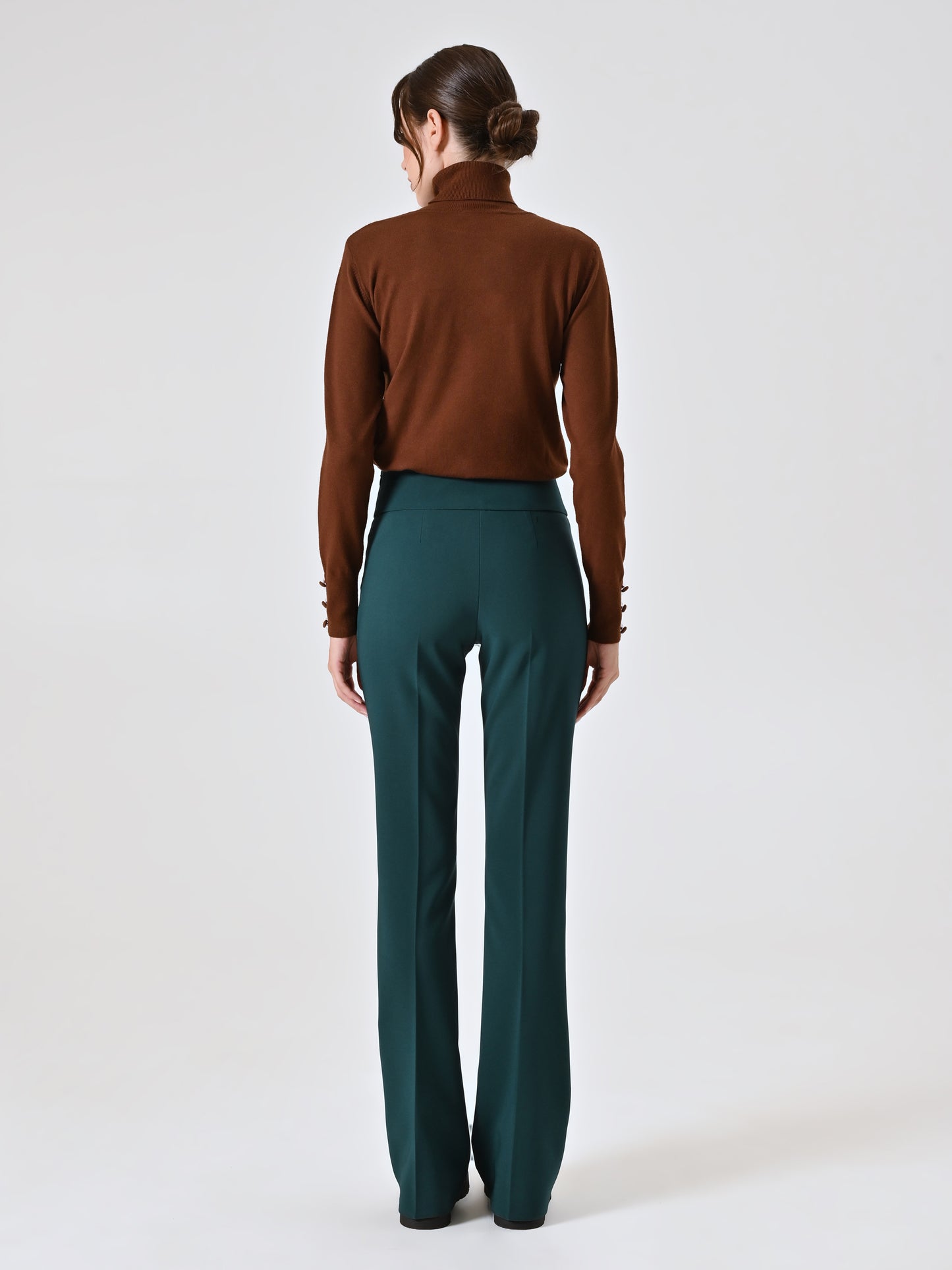 Pantaloni Flared in Tessuto Tecnico