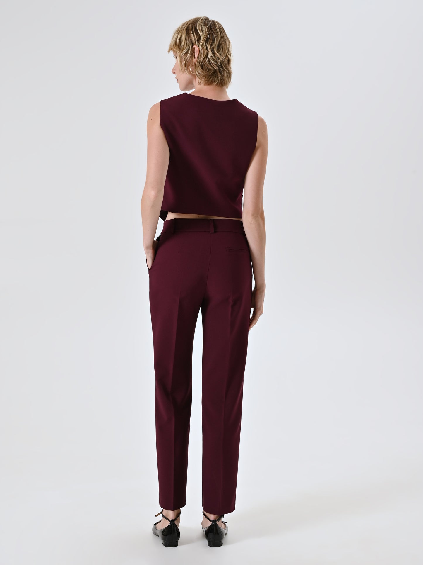 Pantaloni Skinny in Tessuto Tecnico