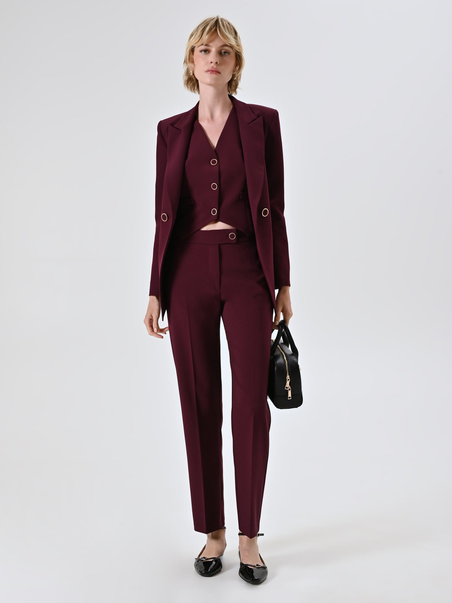 Pantaloni Skinny in Tessuto Tecnico
