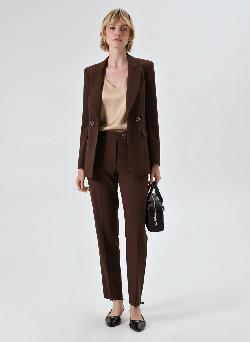 Pantaloni Skinny in Tessuto Tecnico