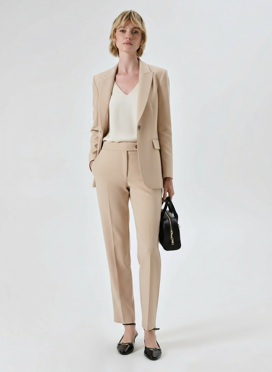Pantaloni Skinny in Tessuto Tecnico
