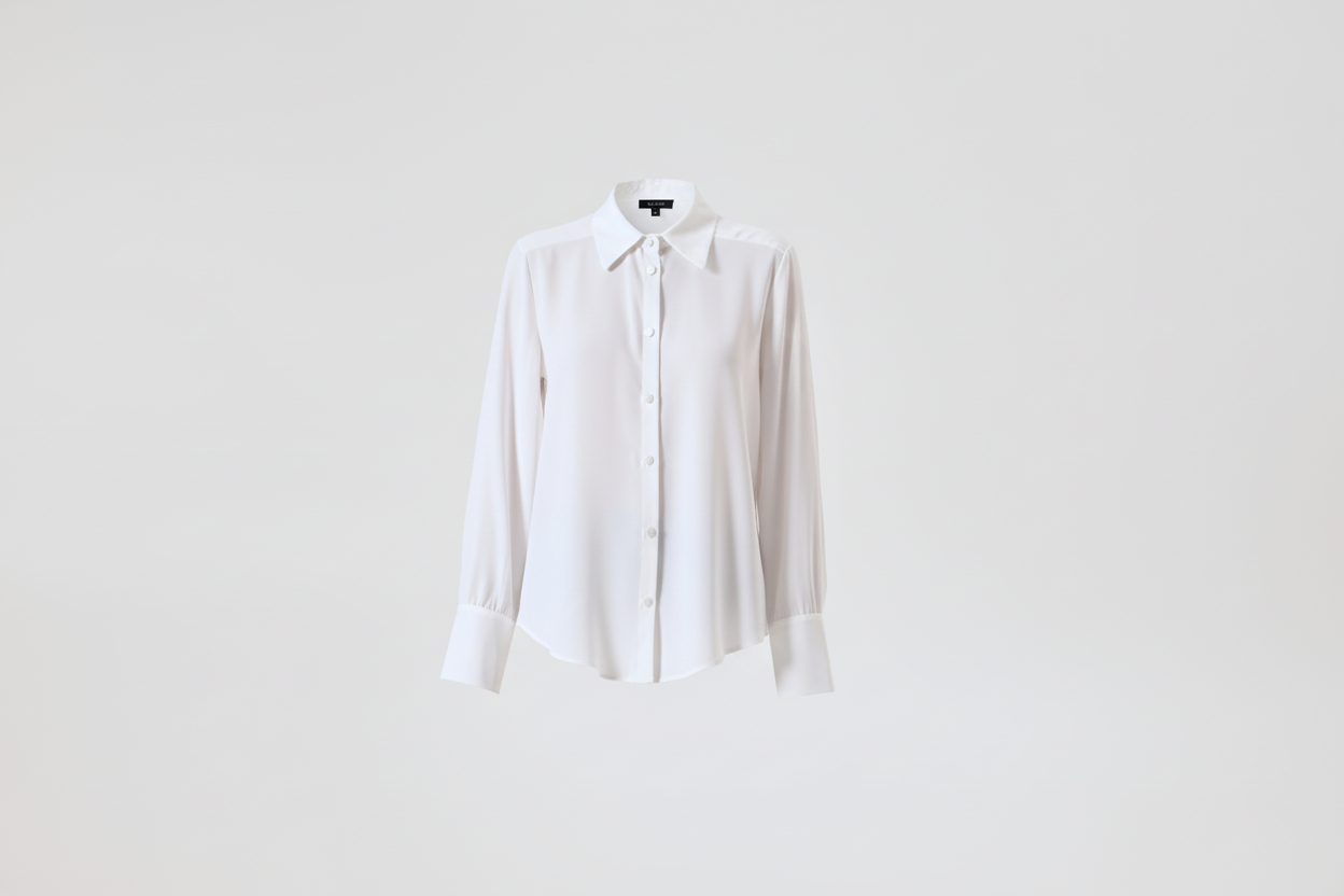 Camicia con Bottoncini Ricoperti