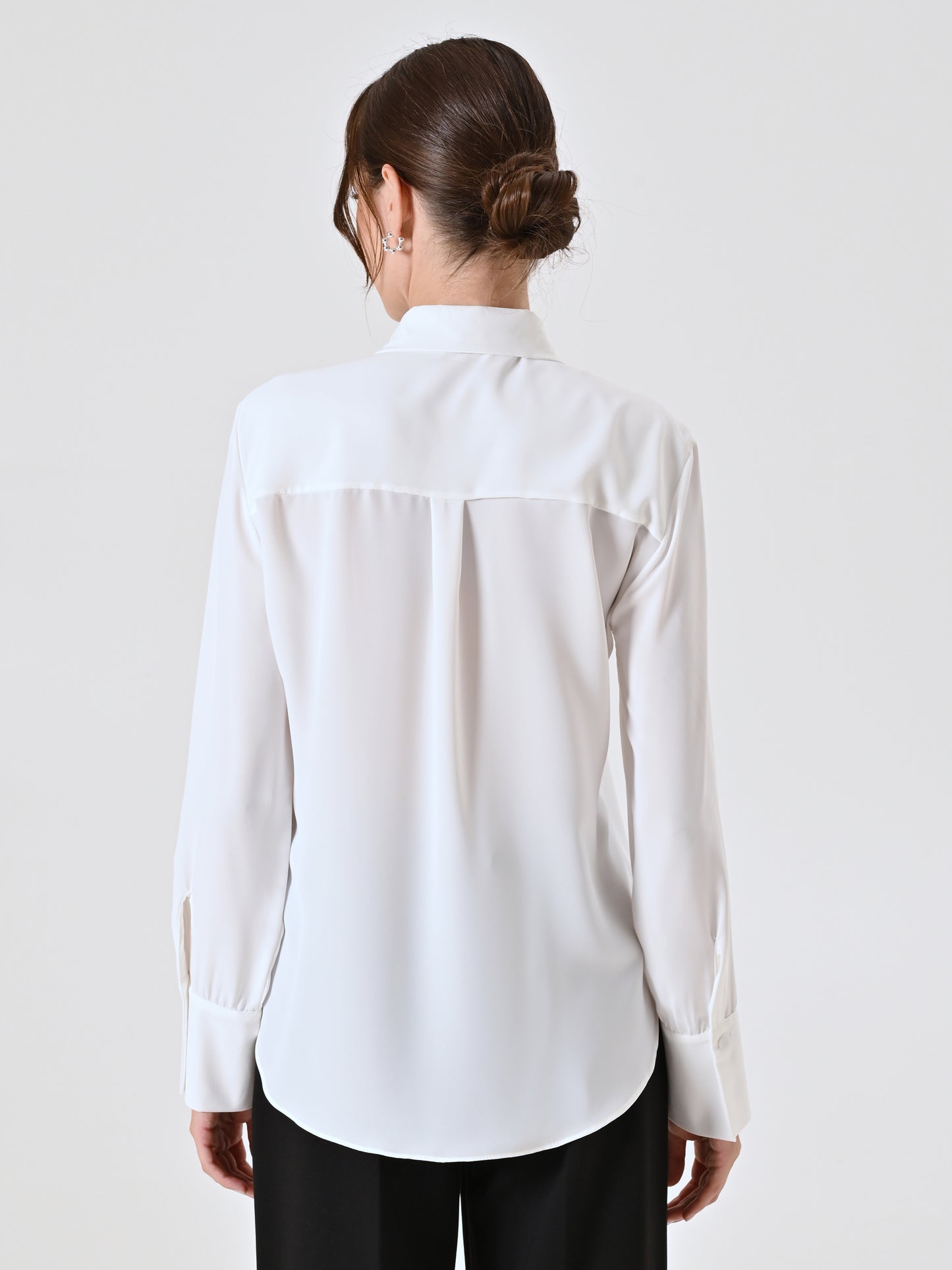 Camicia con Bottoncini Ricoperti