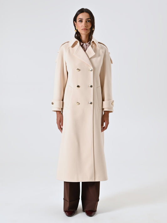 Cappotto Doppiopetto Over con Mostrine