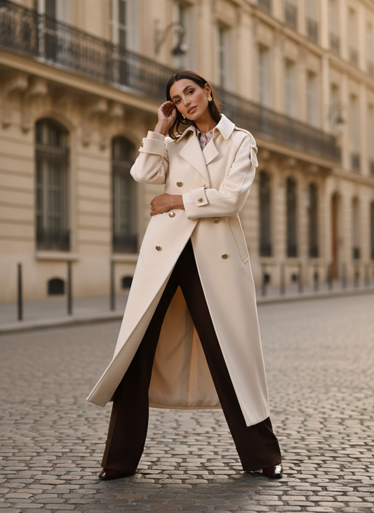 Cappotto Doppiopetto Over con Mostrine