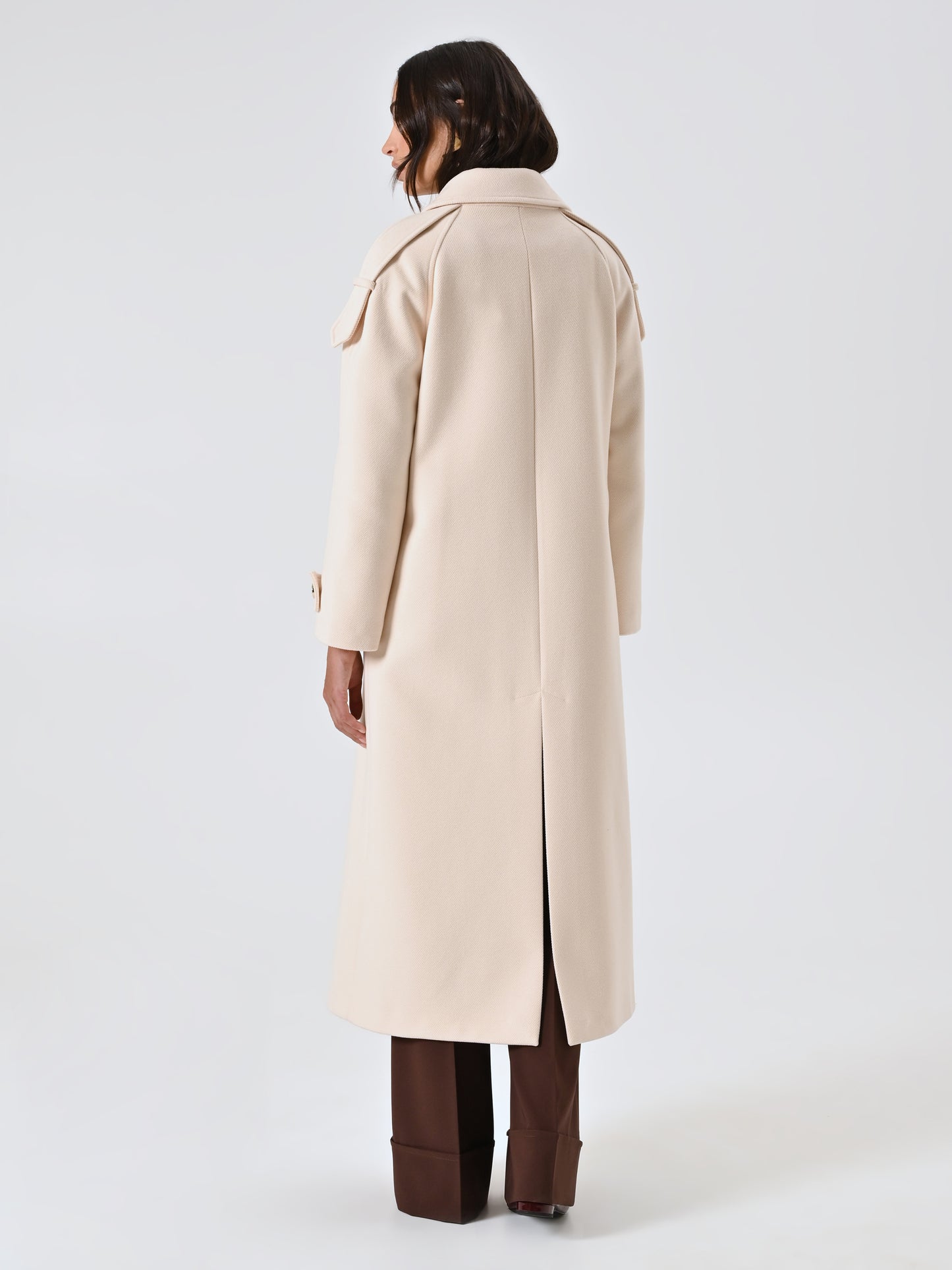 Cappotto Doppiopetto Over con Mostrine