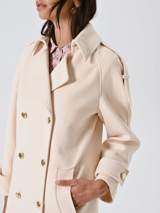 Cappotto Doppiopetto Over con Mostrine