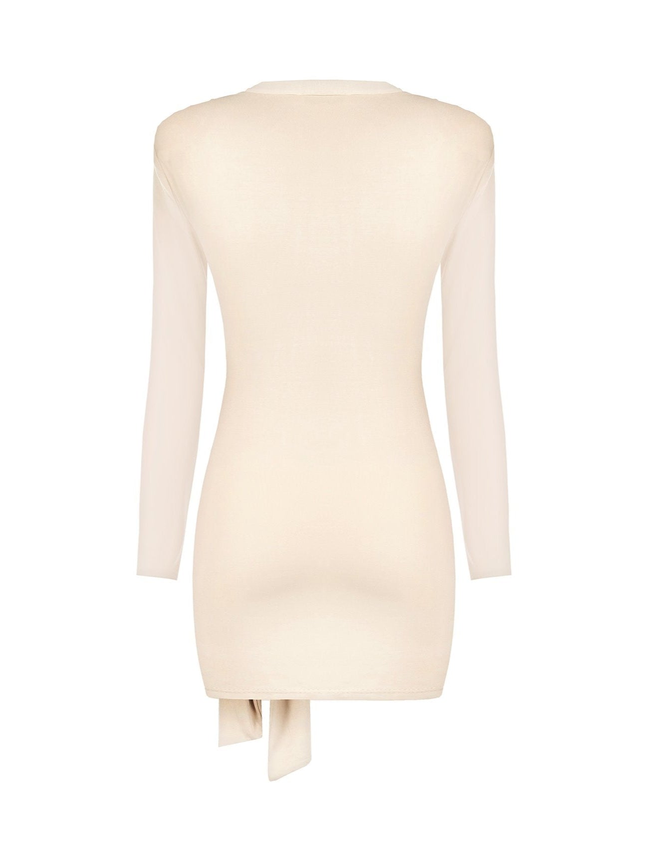 Abito Scollo Punta In Jersey