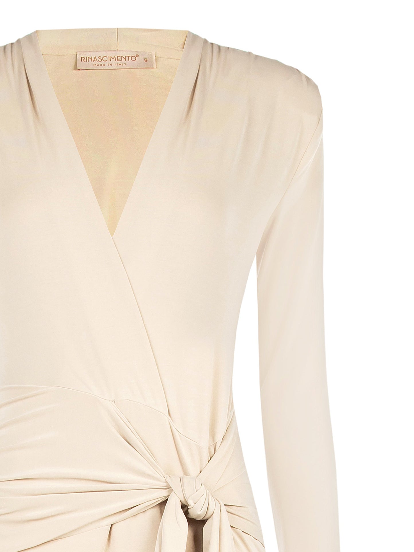 Abito Scollo Punta In Jersey