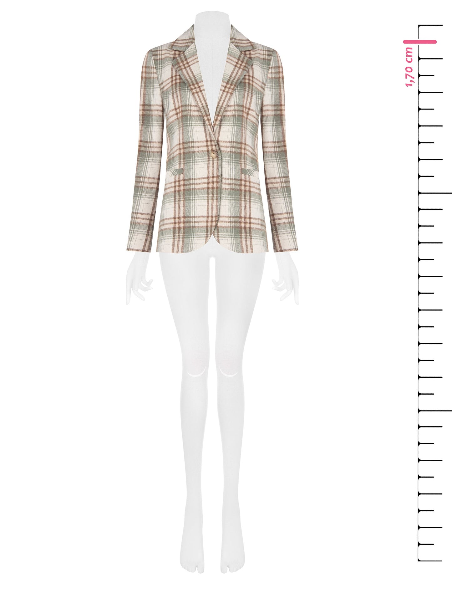 Giacca Quadri Motivo Scozzese